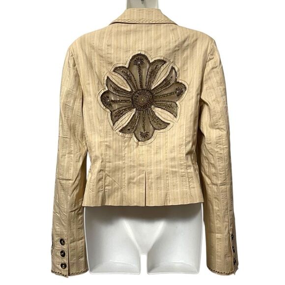 TILL THE END Beaded Blazer M - Picture 8 of 13